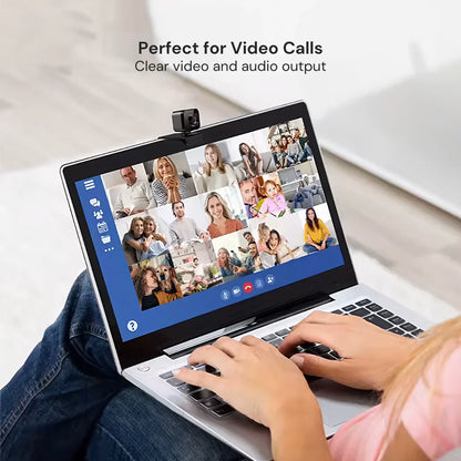TETRA ClearCam Full HD 1080P 2K Webcam with Mic