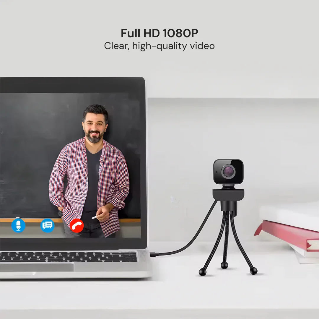 TETRA ClearCam Full HD 1080P 2K Webcam with Mic
