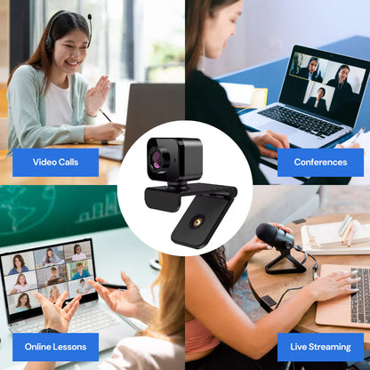 TETRA ClearCam Full HD 1080P 2K Webcam with Mic